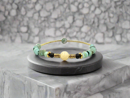 Blue Grass - 3 Piece Bracelet Set