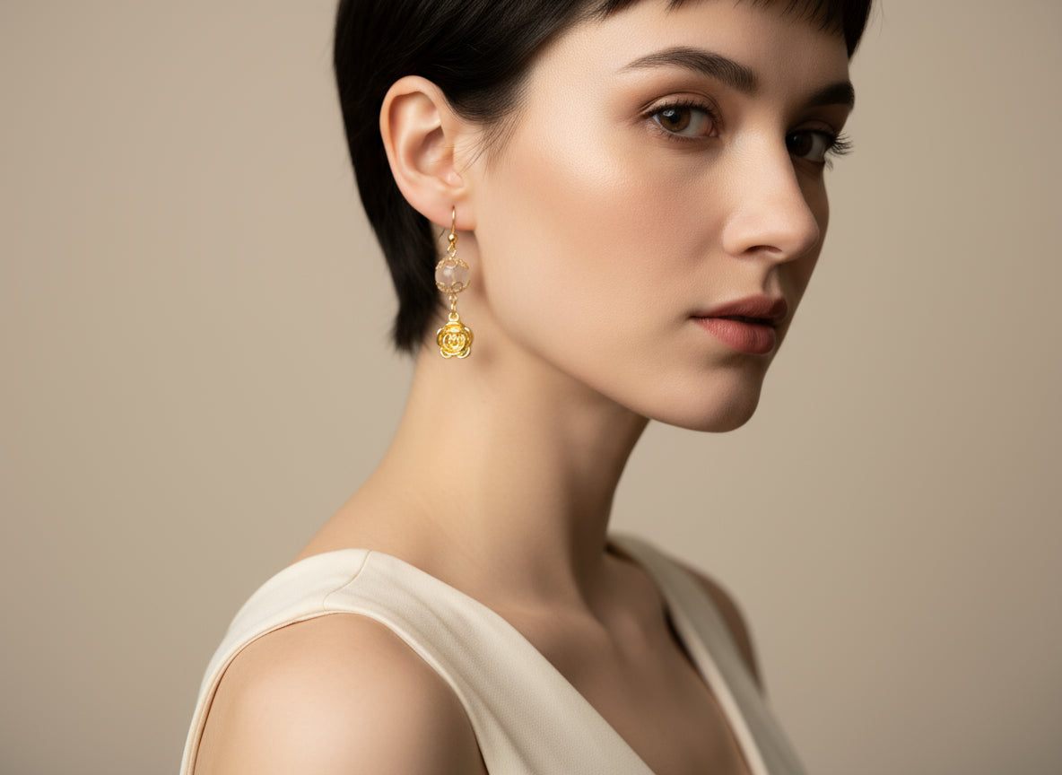 Ember Rose - Adjustable  Earrings