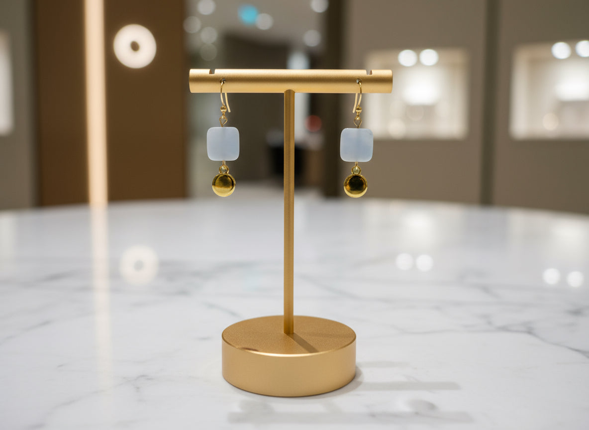 Guilded Ivory - Adjustable  Earrings