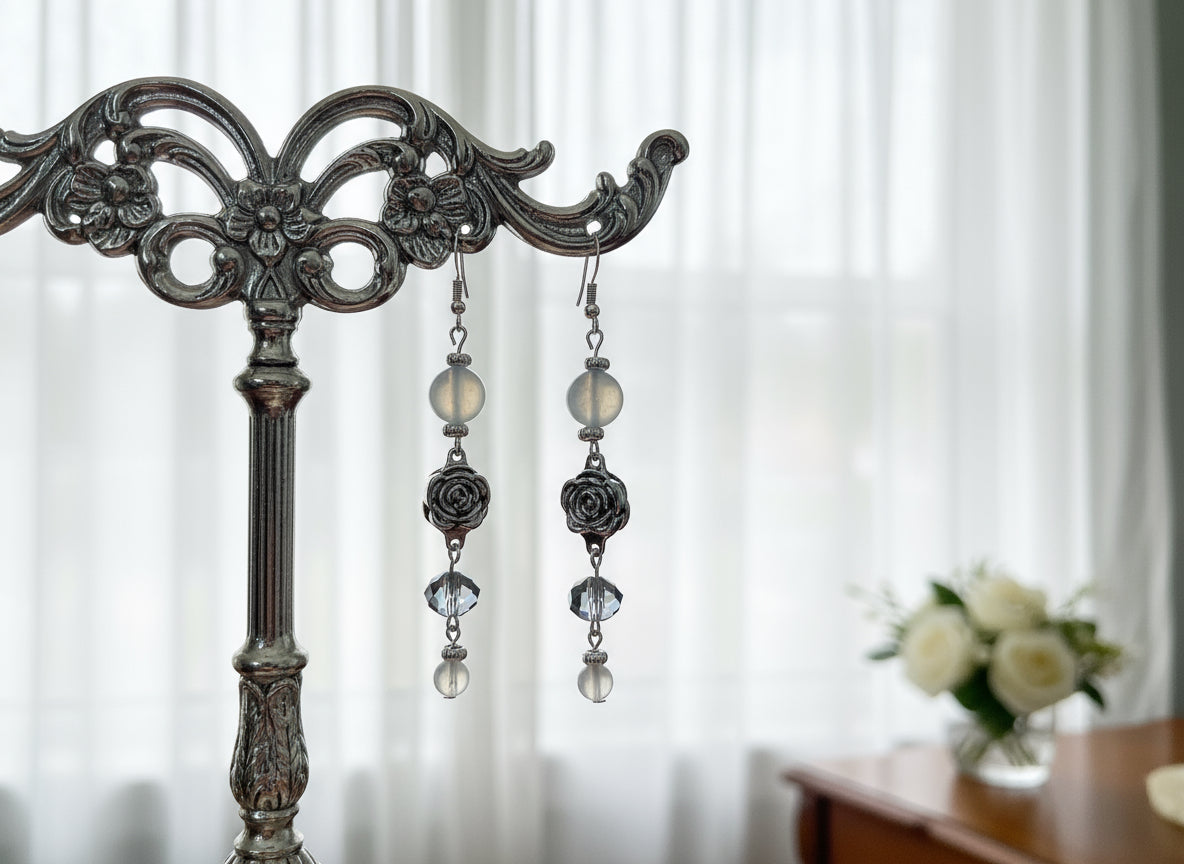 Celestial Grace- Adjustable  Earrings