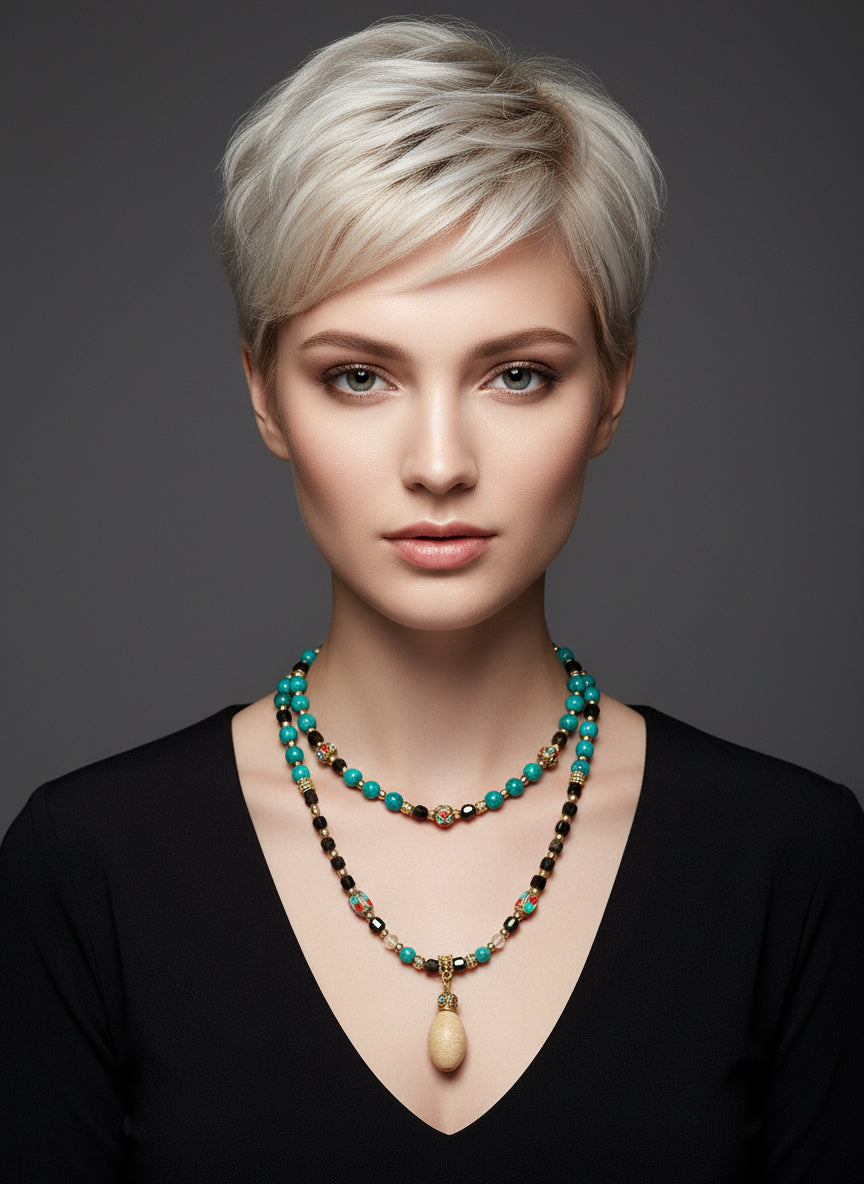 Blue Lotus - 3-Way Necklace & Bracelet