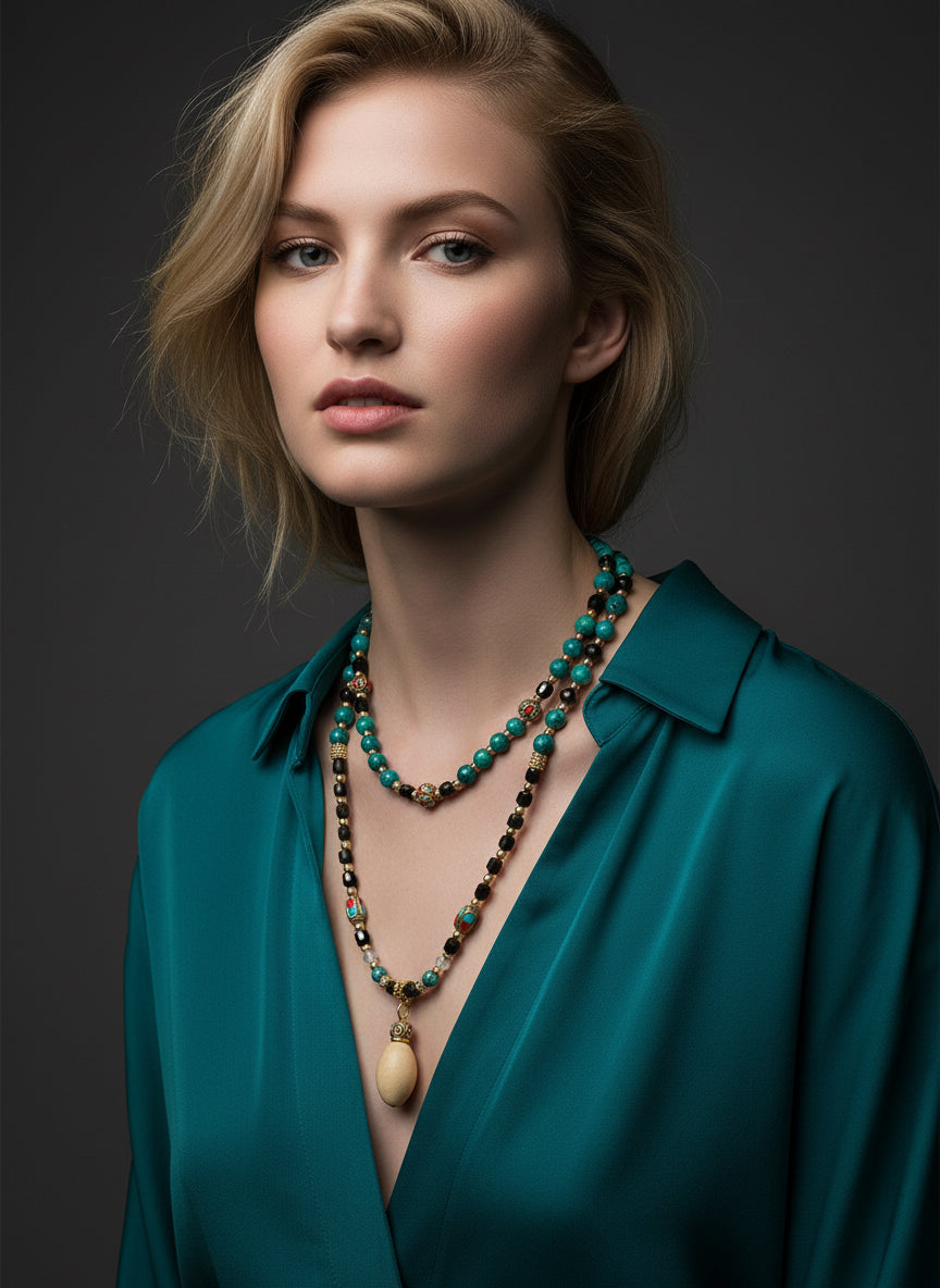 Blue Lotus - 3-Way Necklace & Bracelet