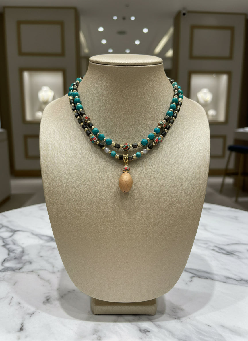 Blue Lotus - 3-Way Necklace & Bracelet