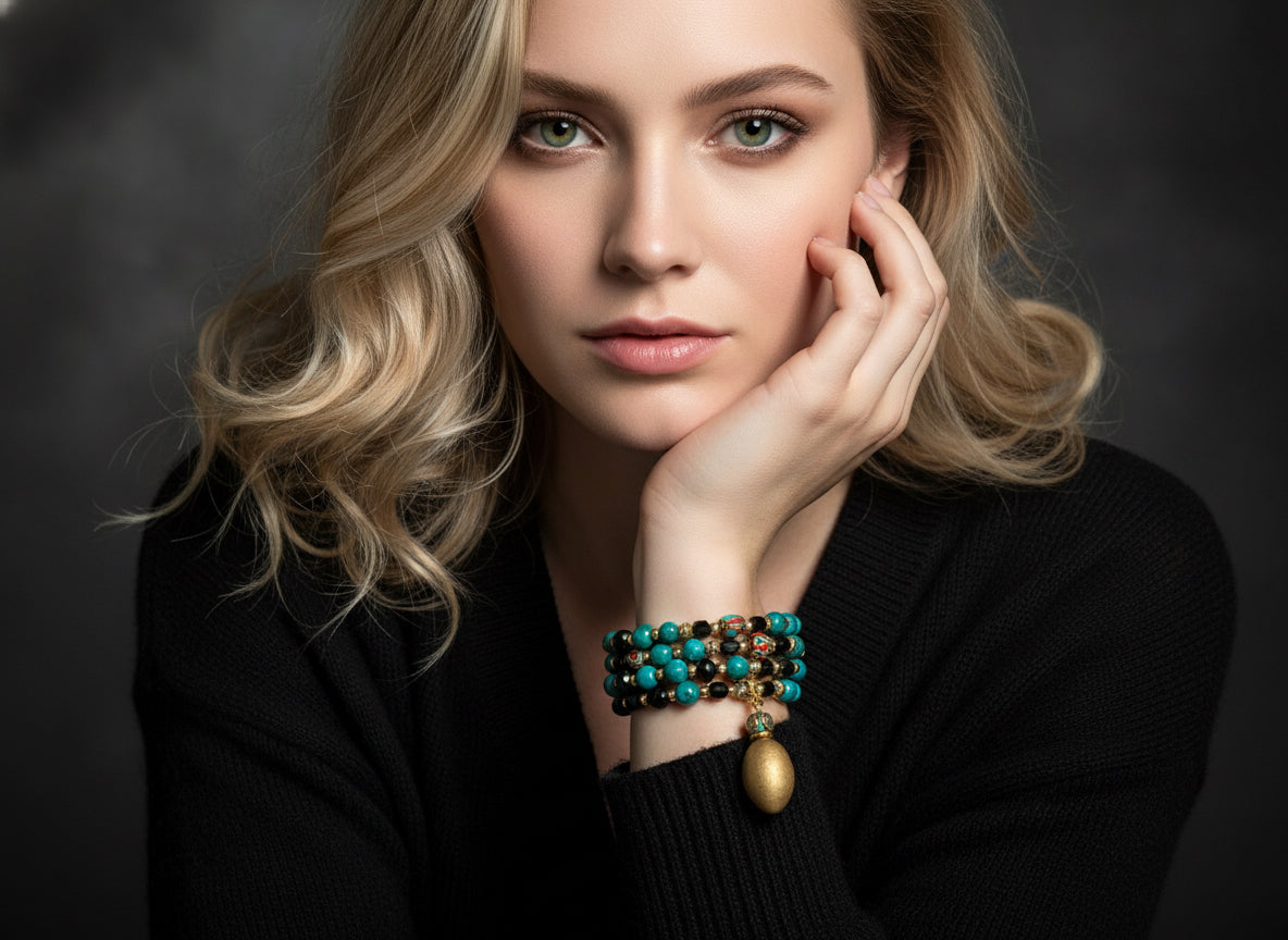 Blue Lotus - 3-Way Necklace & Bracelet