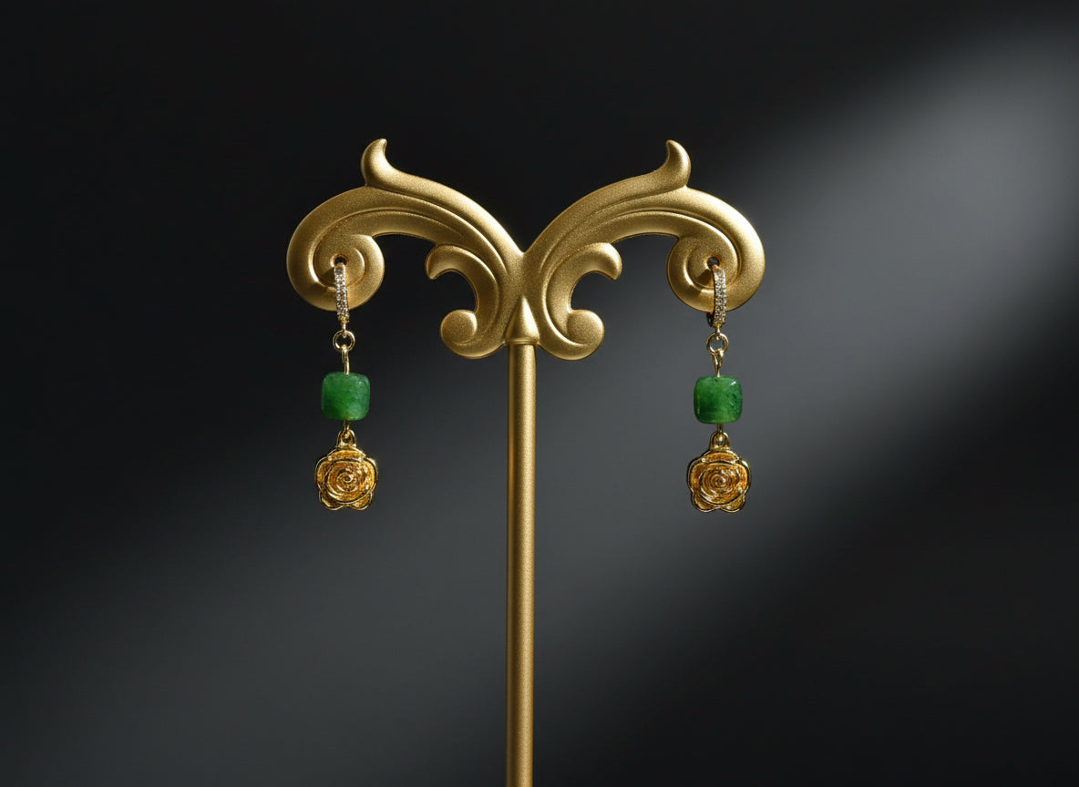 Scarlet Jade - Adjustable  Earrings