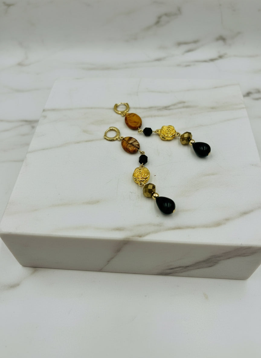 Picasso Rose - Adjustable  Earrings