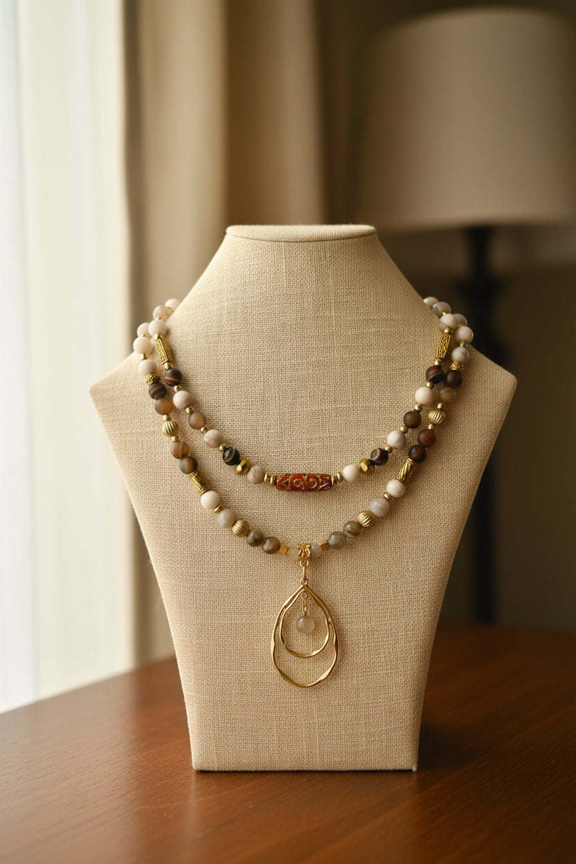 Mocha Dream  - 3-Way Necklace & Bracelet