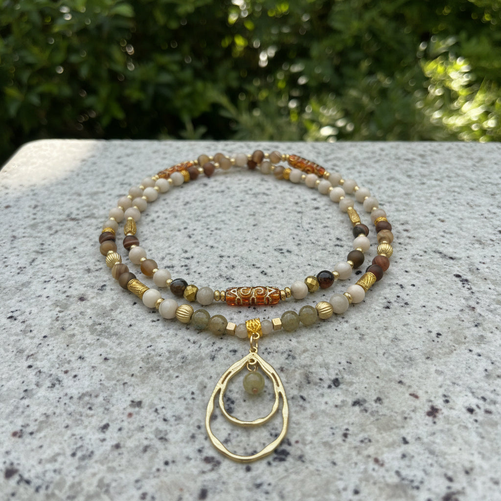 Mocha Dream  - 3-Way Necklace & Bracelet