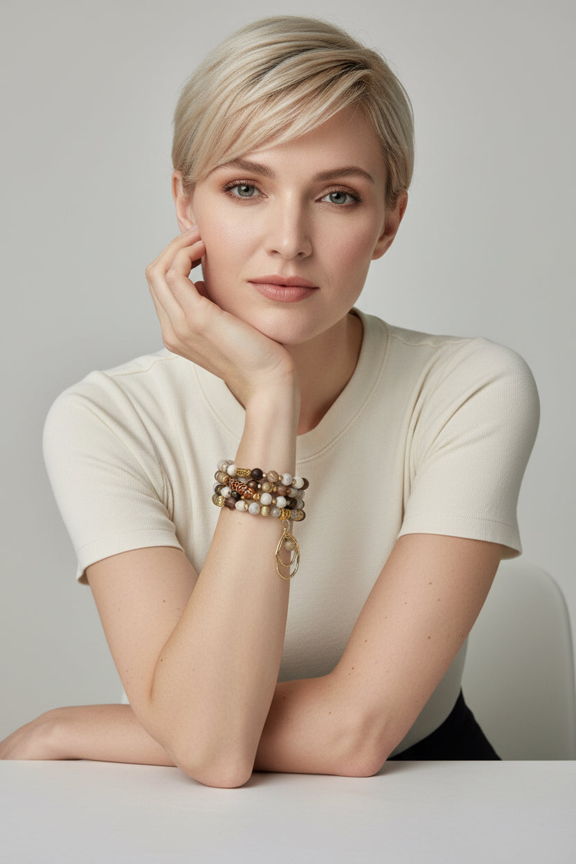 Mocha Dream  - 3-Way Necklace & Bracelet