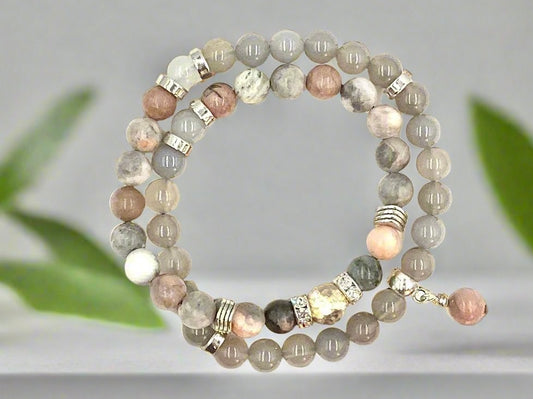 Smokey Rose - 2-Way Necklace & Bracelet