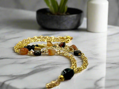 Afterglow - Beaded Chain Necklace