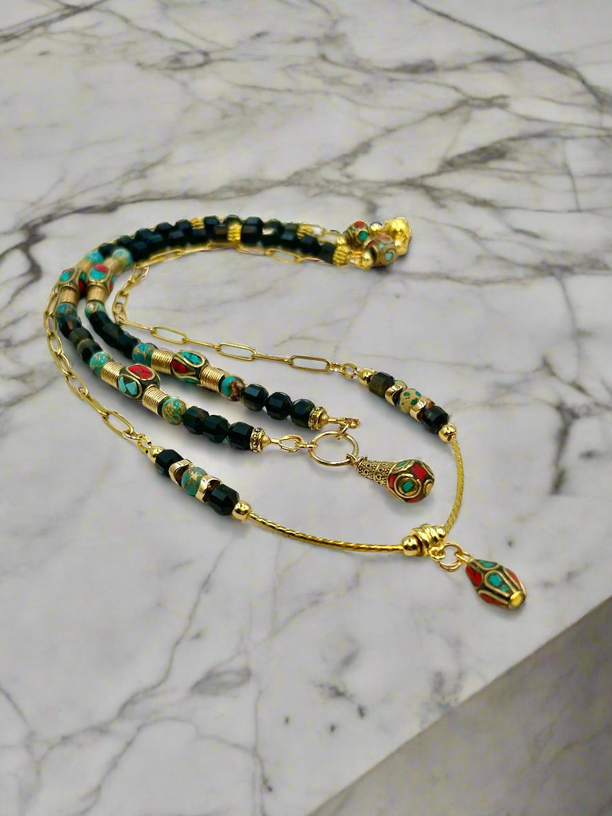 Shangri-La - Beaded Chain Necklace