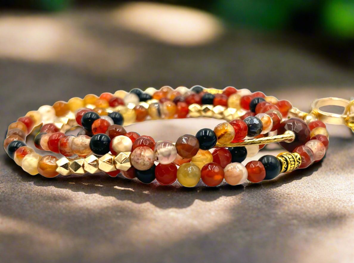 Carnelian Glow - 3-Way Necklace/Bracelet