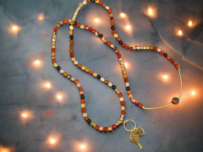 Carnelian Glow - 3-Way Necklace/Bracelet