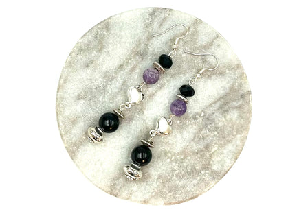 Purple Skies - Adjustable  Earrings