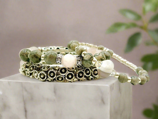 Eternal Bloom - 3 Piece Bracelet Set