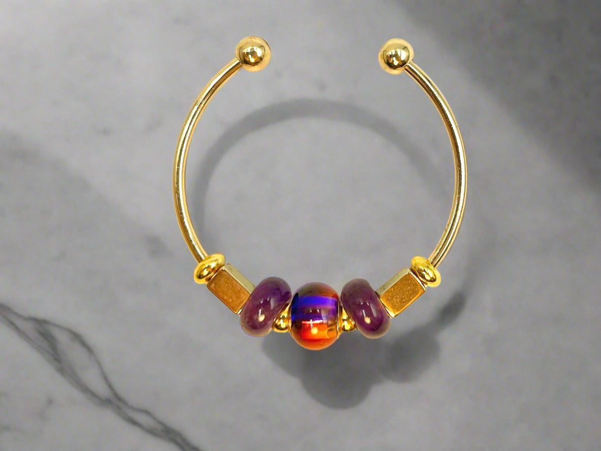 Iris Shimmer - Single Cuff Bangle