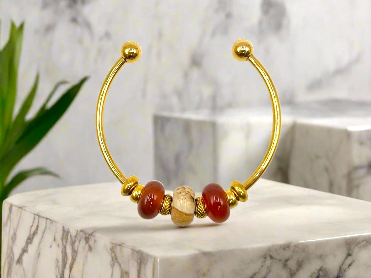 Jasper Radiance - Single Cuff Bangle