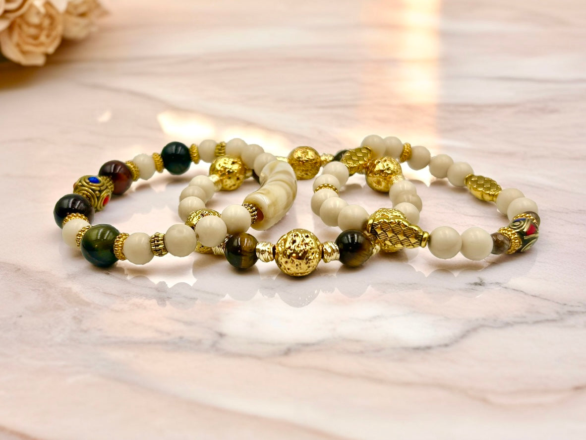 Gilded Aura - 3 Piece Bracelet Set