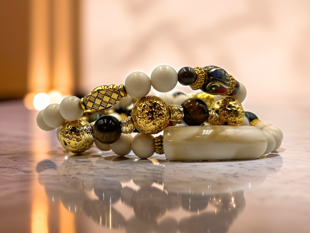 Gilded Aura - 3 Piece Bracelet Set