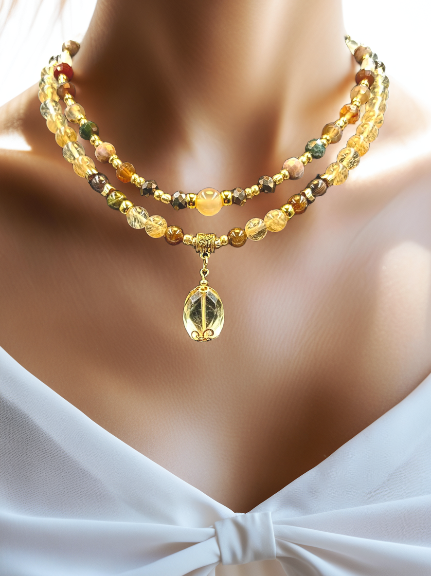 Citrus Treasure - 3-Way Necklace & Bracelet