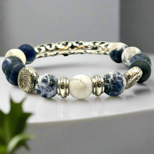 True Blue - Single Strand Bracelet