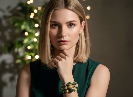 Jasper Tide - 3 Piece Bracelet Set