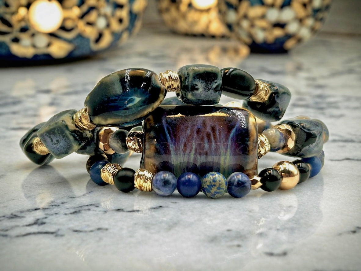 Blue Horizon - 3 Piece Bracelet Set