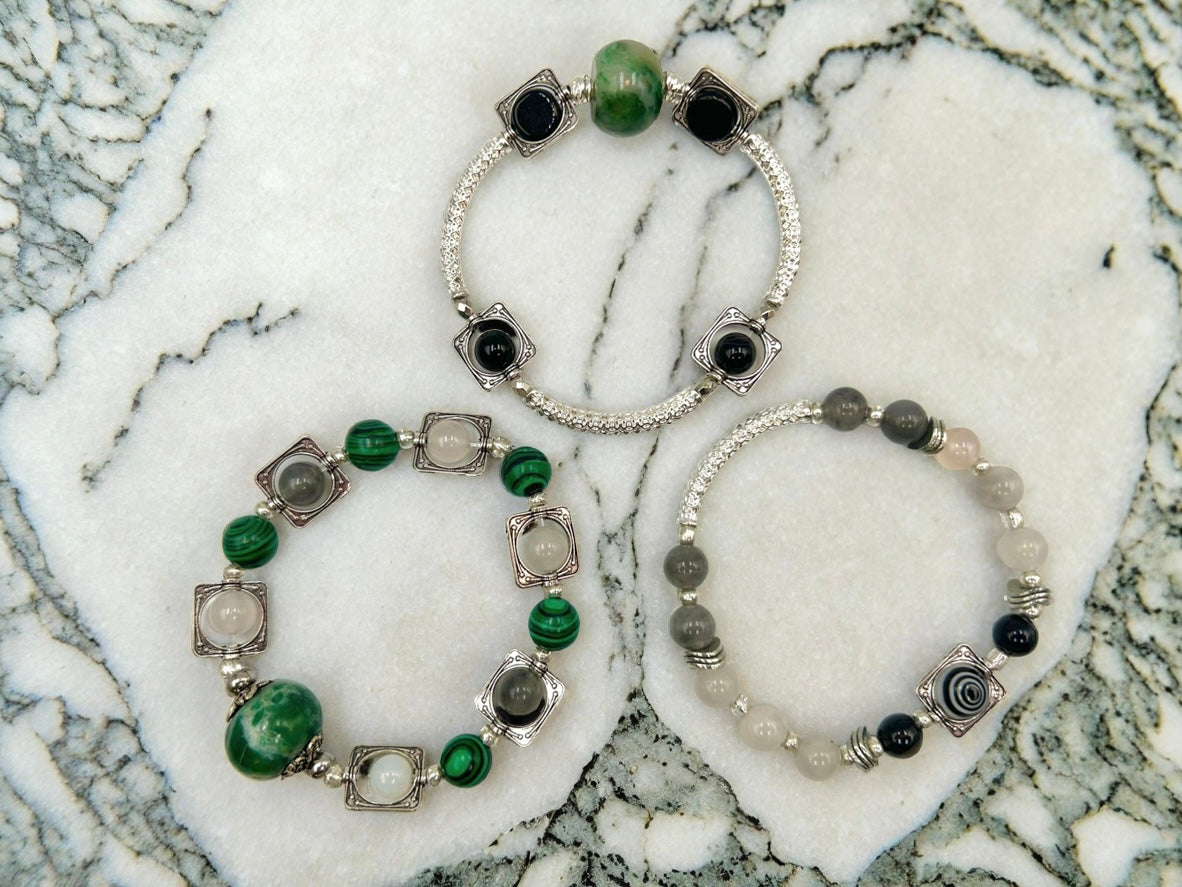 Forest Noir - 3 Piece Bracelet Set