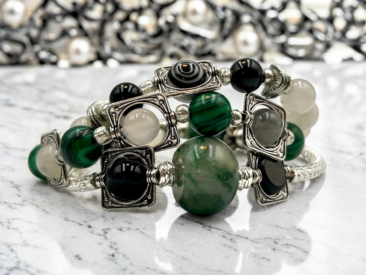 Forest Noir - 3 Piece Bracelet Set