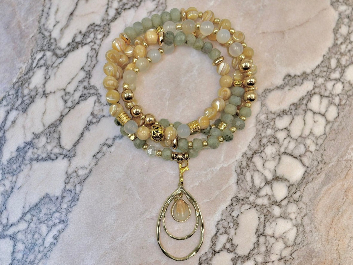 Spiral Glow - 3-Way Necklace & Bracelet