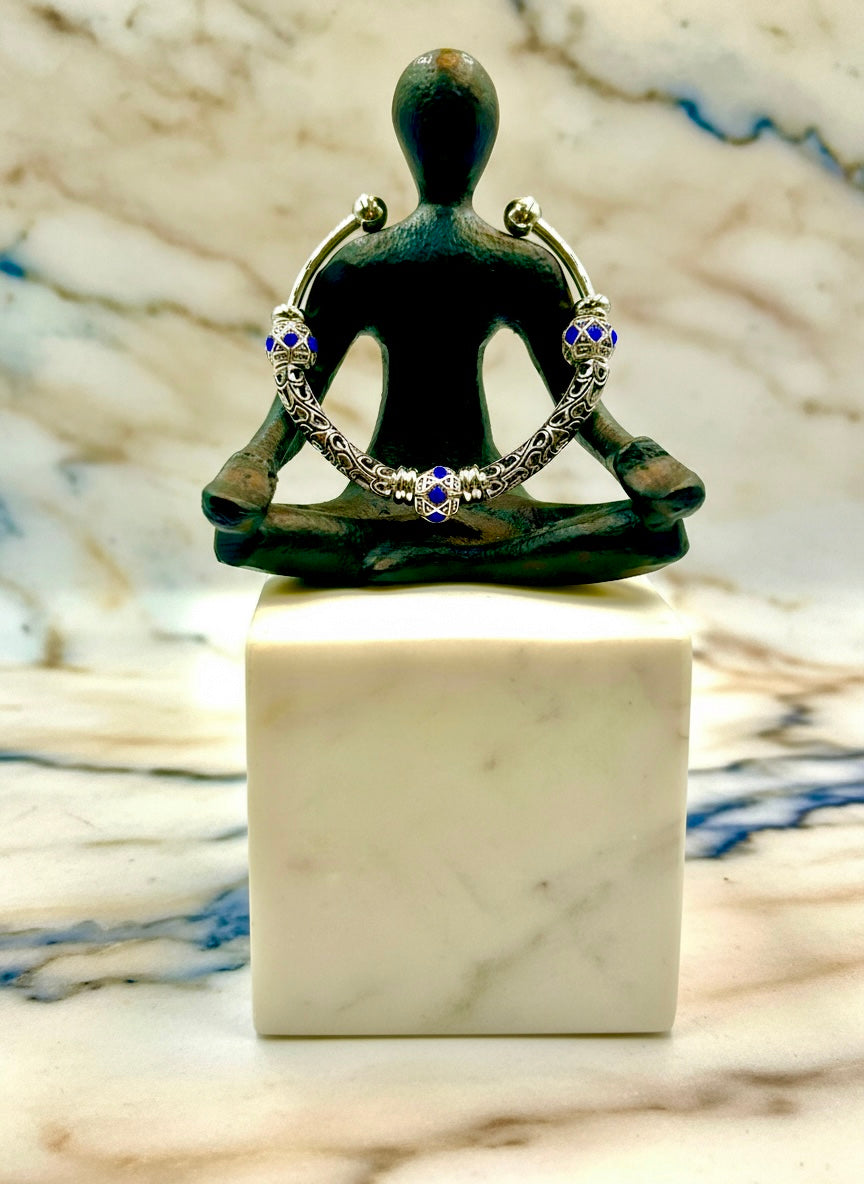 Sapphire Light - Single Cuff Bangle