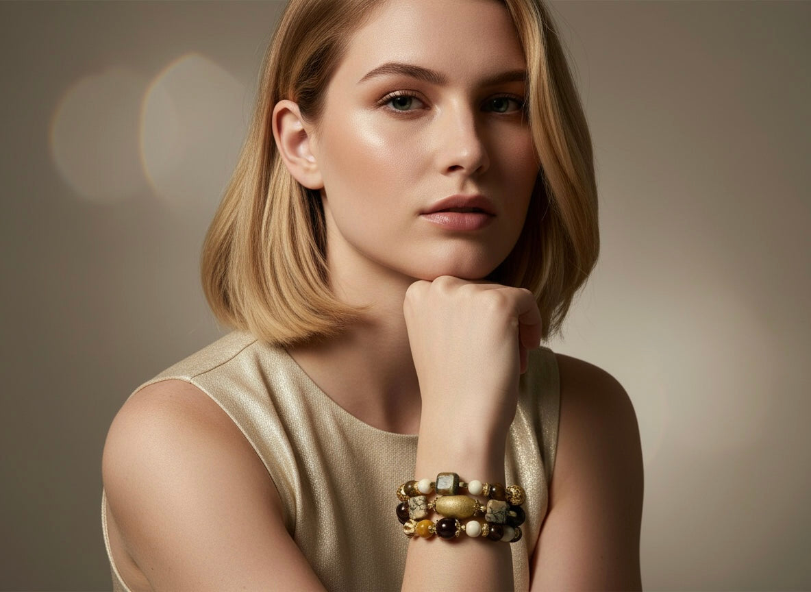 Picasso Jasper - 3 Piece Bracelet Set