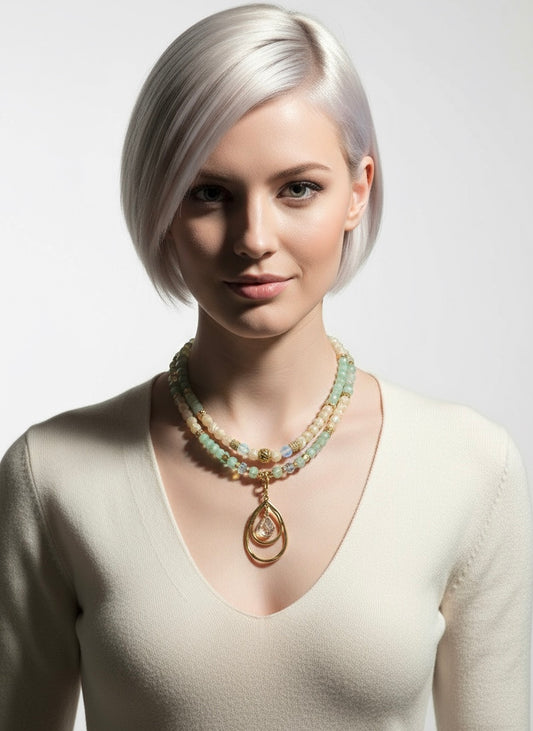 Spiral Glow - 3-Way Necklace & Bracelet