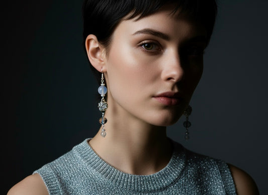 Celestial Grace- Adjustable  Earrings