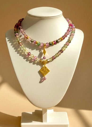 Amethyst Dewdrop - 3-Way Necklace & Bracelet