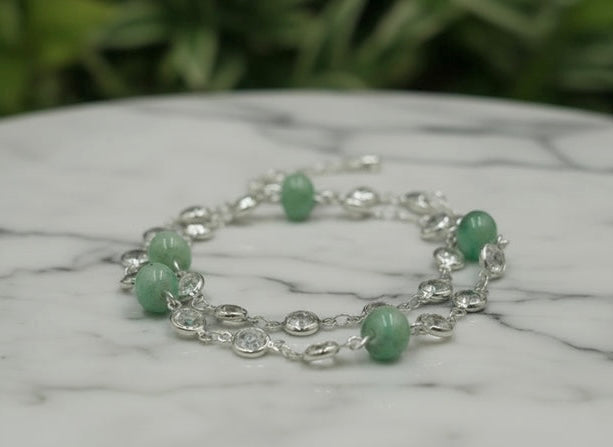 Moonlight Mist - Beaded Chain Necklace