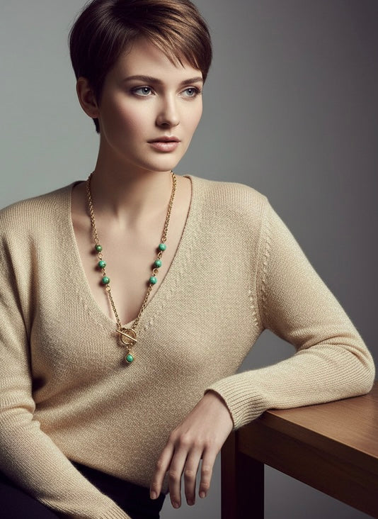 Jasper Cove - Beaded Chain Necklace