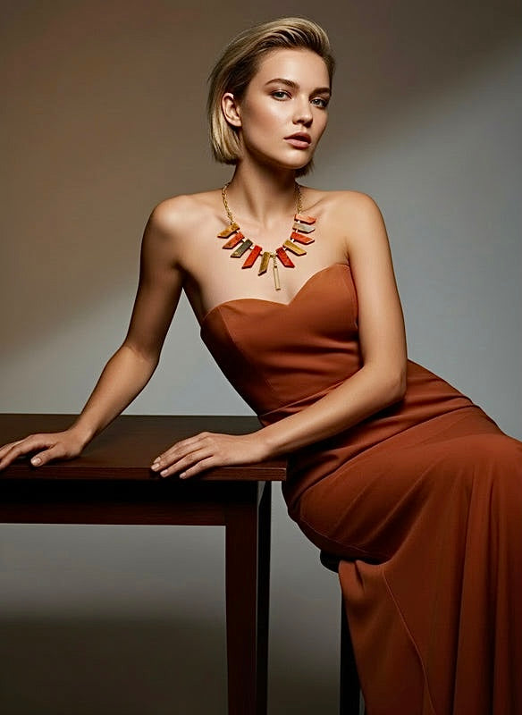 Empress - Beaded Chain Necklace