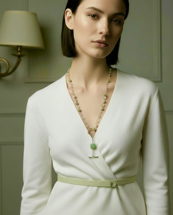 Moonlight Mist - Beaded Chain Necklace