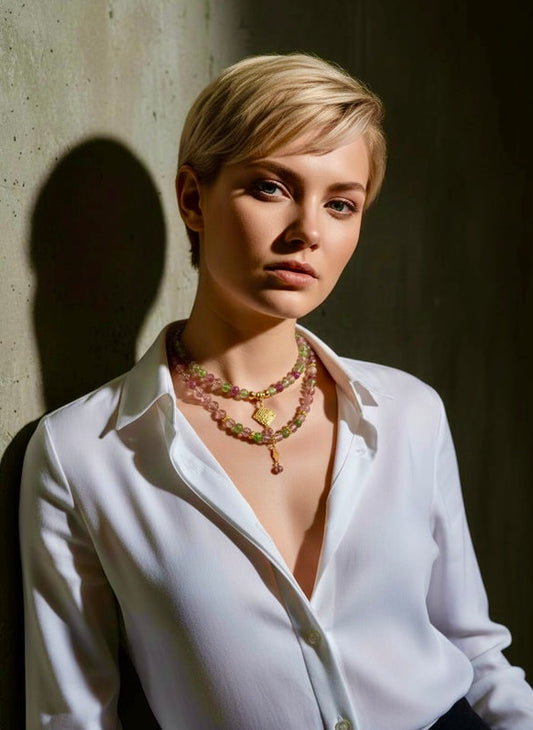 Amethyst Dewdrop - 3-Way Necklace & Bracelet