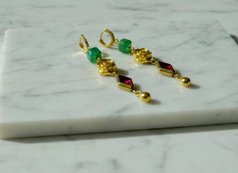 Scarlet Jade - Adjustable  Earrings