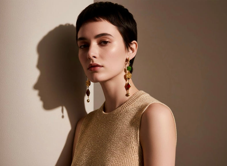 Scarlet Jade - Adjustable  Earrings