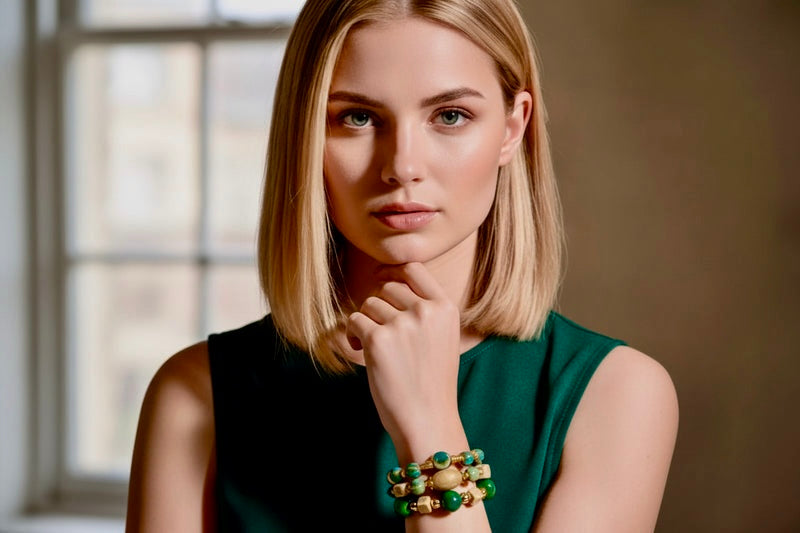 Jasper Tide - 3 Piece Bracelet Set