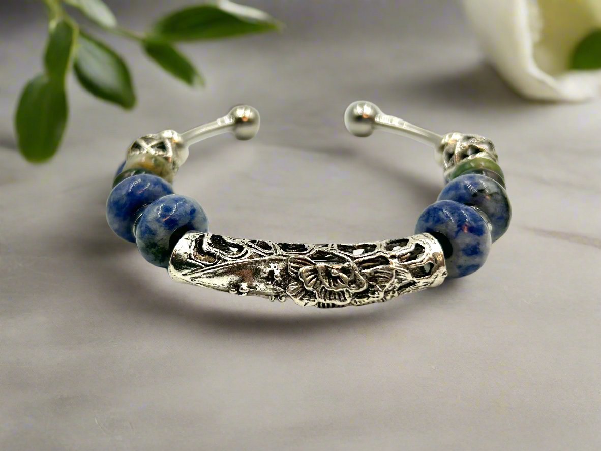 Blue Star - Single Cuff Bangle