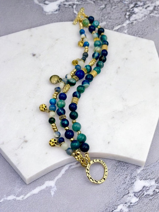 Blue Rhapsody- Multi Strand Bracelet