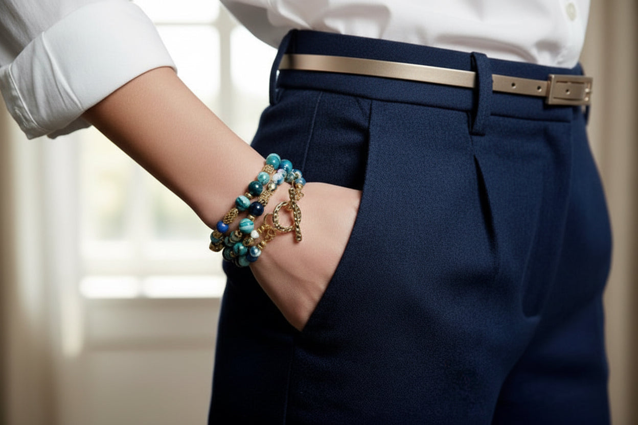 Blue Rhapsody- Multi Strand Bracelet