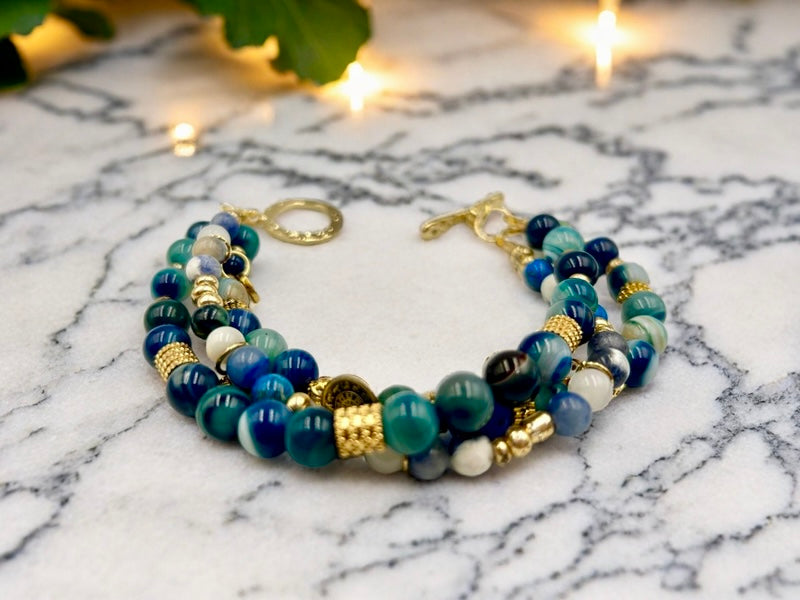 Blue Rhapsody- Multi Strand Bracelet
