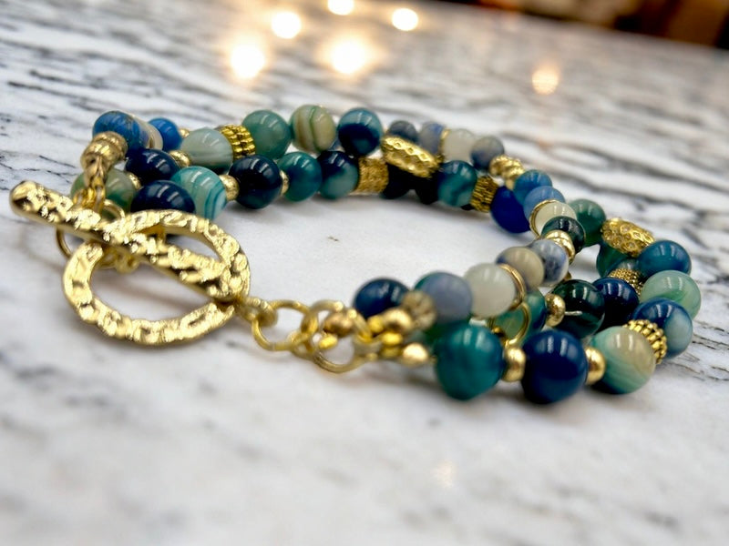 Blue Rhapsody- Multi Strand Bracelet