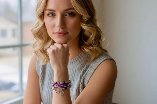 Amethyst Aria - Multi Strand Bracelet